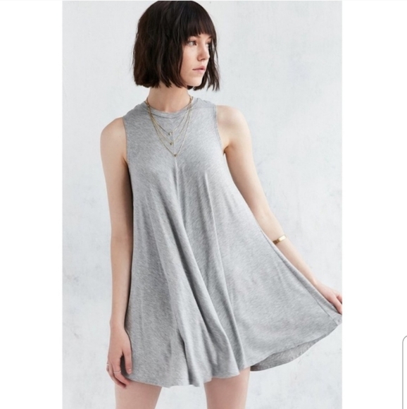 UO Silence Noise Gray Swing Tank Dress XS - Picture 1 of 9